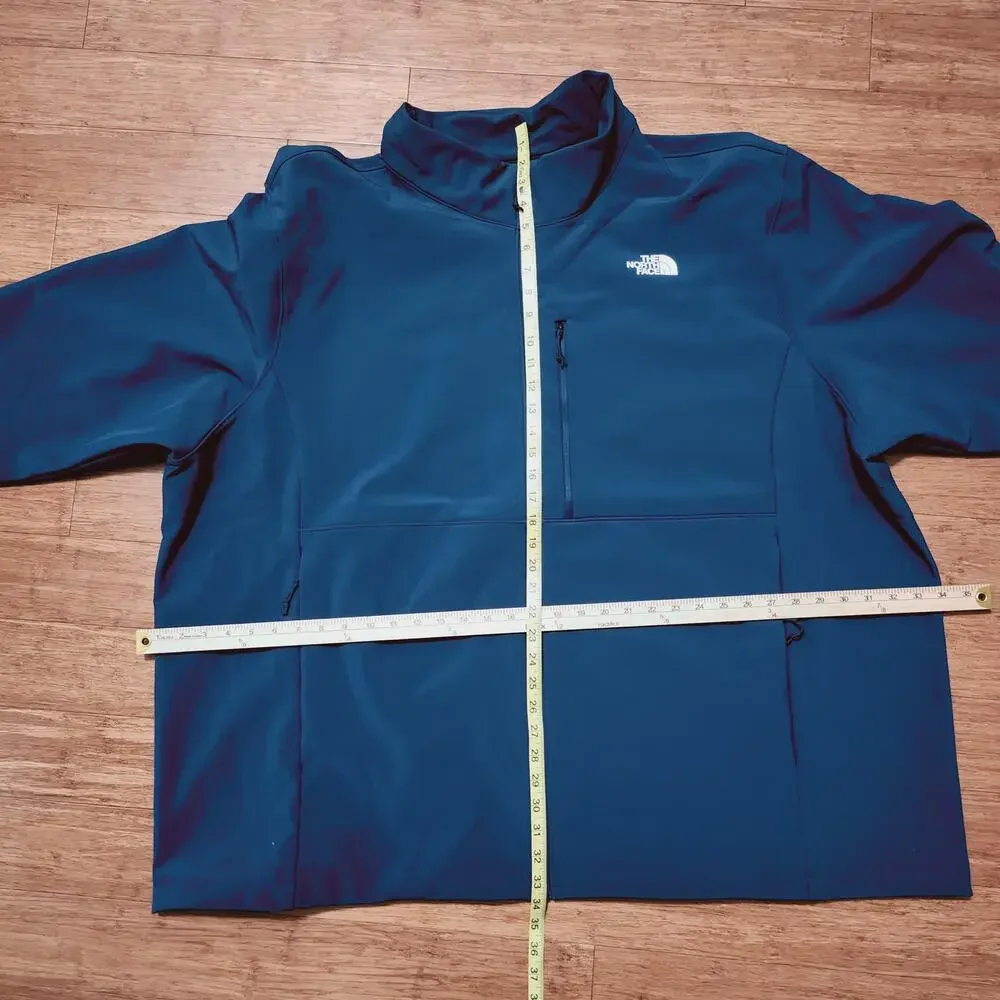 Mens Size 5X The North Face Jacket Softshell Apex Bionic 3 Midnight Petrol Blue